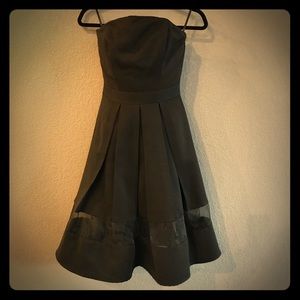 Express, Black, Cocktail Strapless Dress, Size 4
